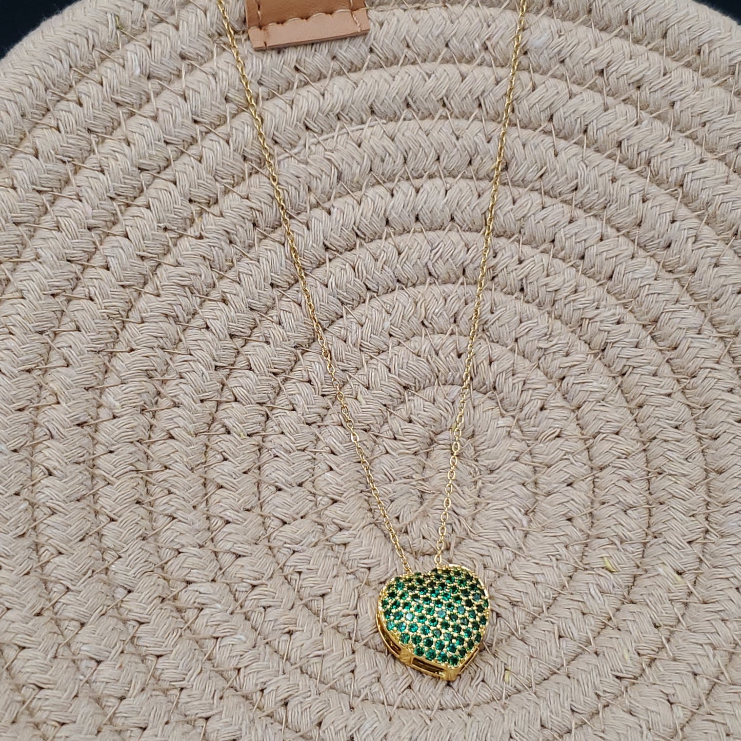 Green Heart Necklace