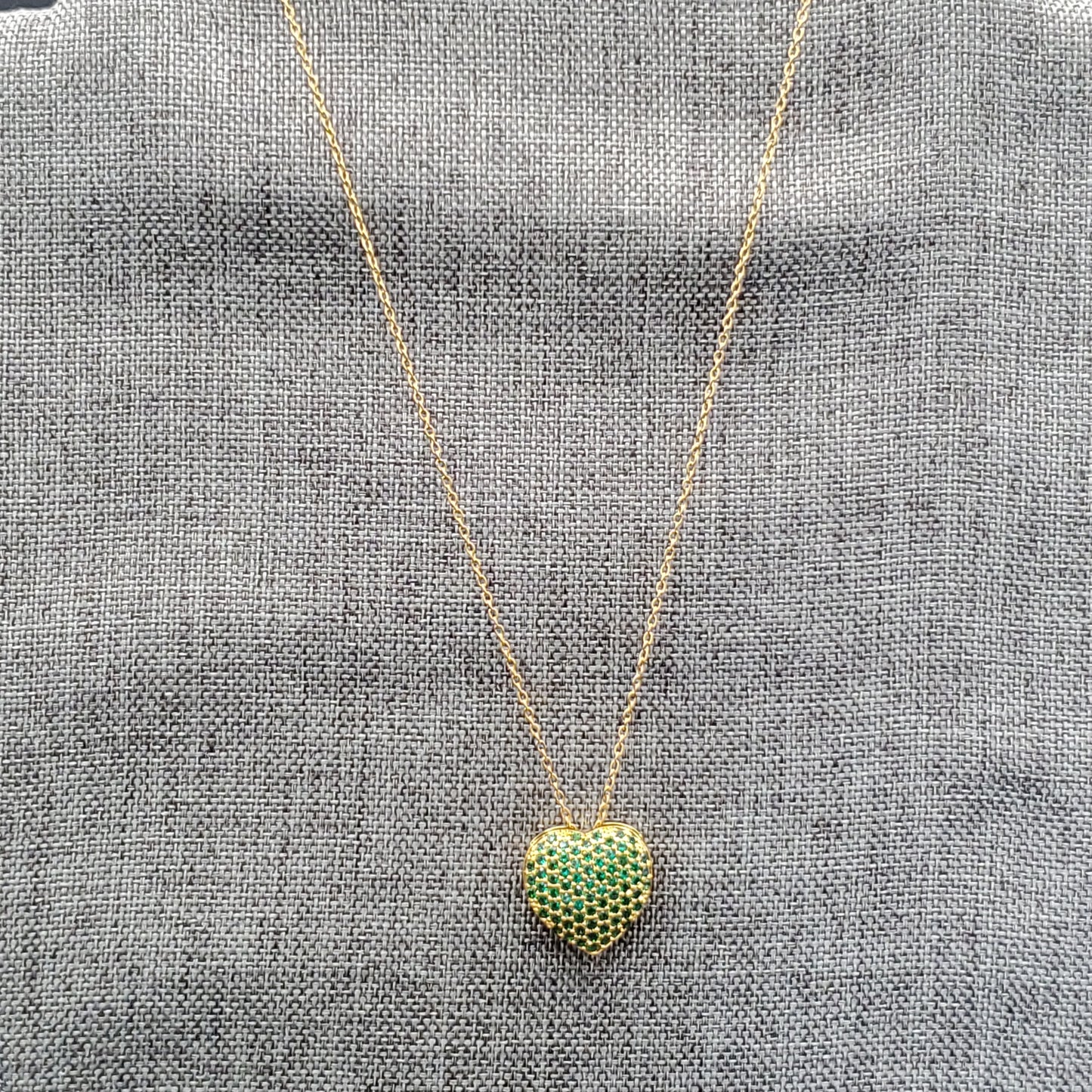 Green Heart Necklace