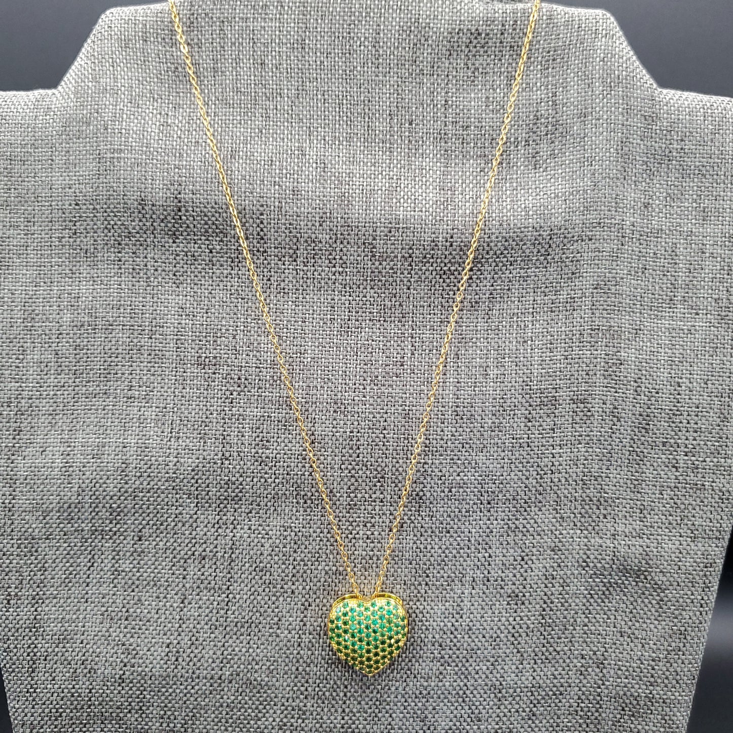 Green Heart Necklace