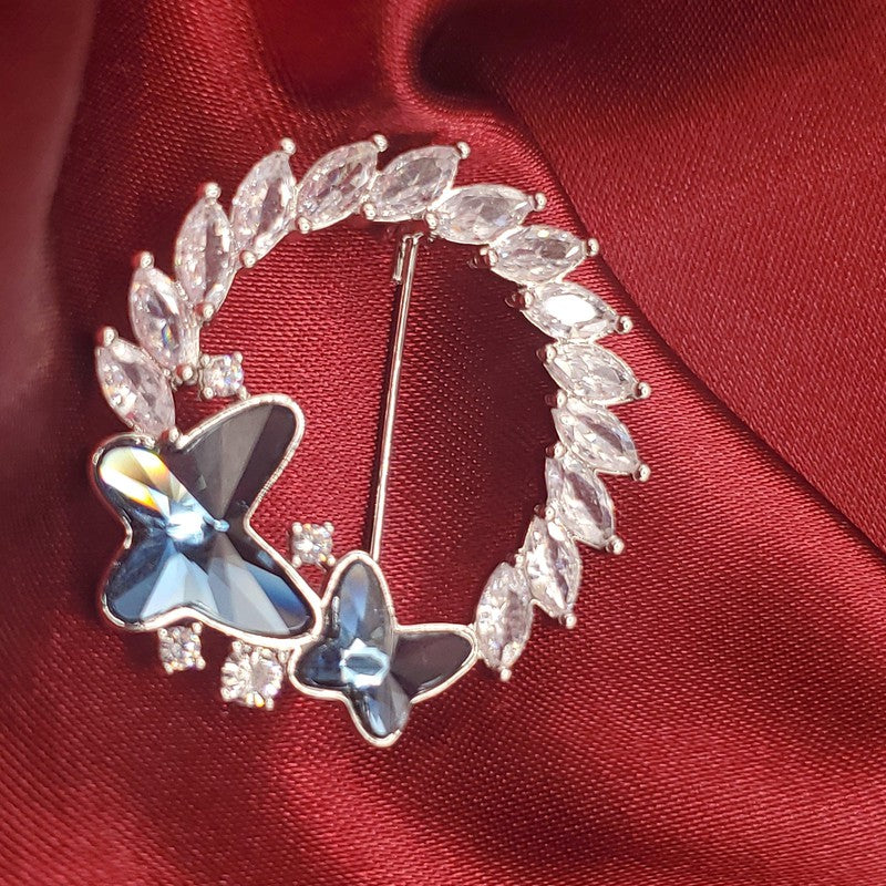 Blue Butterfly Brooch - Siwar Gallery