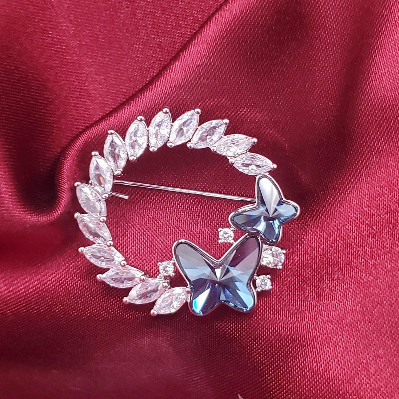 Blue Butterfly Brooch - Siwar Gallery