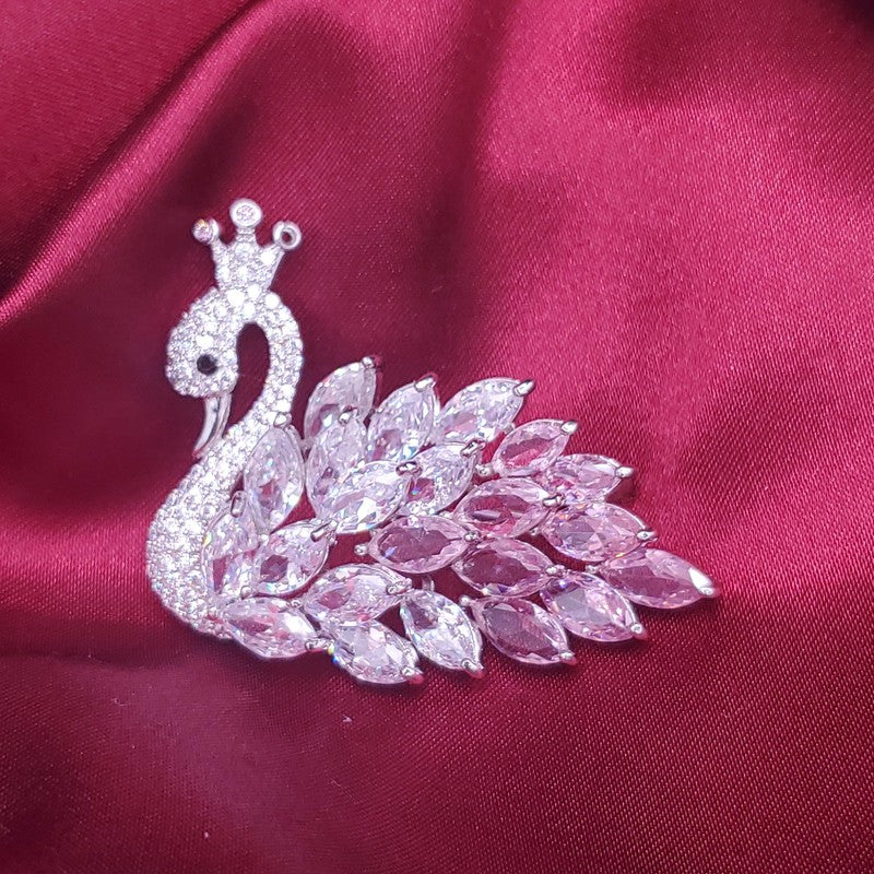 Peacock Shape Brooch - Siwar Gallery