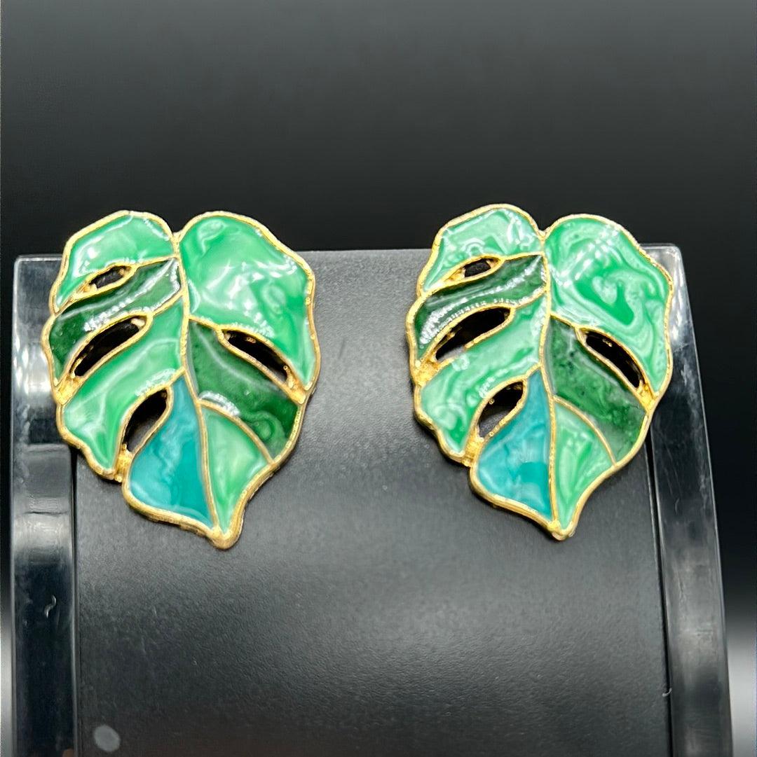 Tree Leave Earring - Siwar Gallery